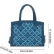 thumbnail image 3 of Bolso de bufanda brillante de charol de gran capacidad • Bolso bandolera versátil de hombro • Diseño casual de PU, múltiples compartimentos, correa ajustable, 3 of 6