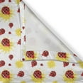 thumbnail image 6 of Ambesonne Ladybugs Valance & Curtain, Summer Inspired Bugs, 55"x36", Red Black Yellow, 6 of 7