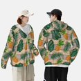 thumbnail image 4 of Fotbe Pineapples Palm Leaves Chaqueta con Protección Solar UPF 50+ para Hombre y Mujer, Camisa con Capucha y Bolsillos-XX-Large, 4 of 7