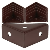 FOMIYES 10Pcs Angle Brackets Metal Corner Brace Bed Supports Steel Corner Brackets Replacements for Furniture