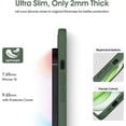 thumbnail image 4 of Liquid Silicone Case for iPhone 15 - [Camera All-Round Protection] [Soft Microfiber Lining Anti-Scratch] 4 Layer Full Covered Shockproof Gel Rubber Phone Case Cover, 6.1", Green, 4 of 16