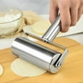thumbnail image 2 of Stainless Steel Dough Roller Two-sided kitchen Nonstick Rolling Pin Home Baking Tools For Fondant Pie Crust Cookie Pastry Pizza, 2 of 8
