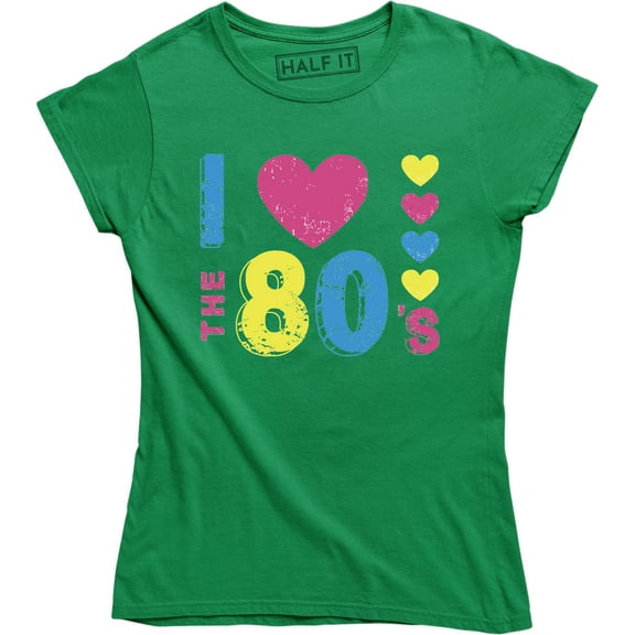 Ladies I Love The 80s Retro Fancy Graphic Design Choose Life Women T-Shirt