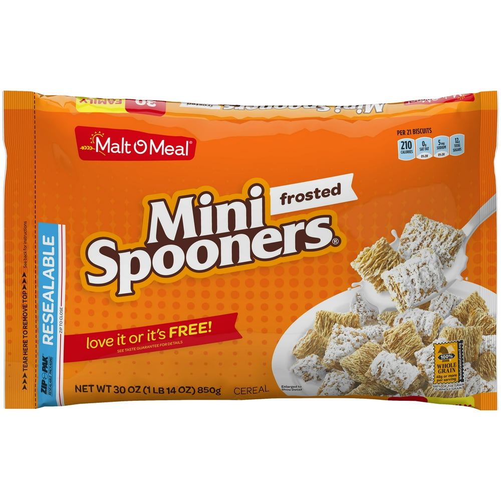 MaltOMeal® Mini Spooners® Frosted Cereal 30 oz. ZIPPAK® Walmart