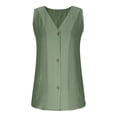 thumbnail image 6 of Wowcloth Women's Casual Button-Up Top, Solid Color for Spring and Summer Daily Wear, 6 of 7