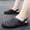 Khaki, variant on Men Black Hollow Woven Hole Clogs Rotatable Rear Strap One-Piece EVA Breathable Outdoor Beach Slippers