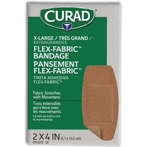 Curad Flex-Fabric Adhesive Bandages 2x4 50 Count