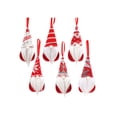 thumbnail image 1 of Yuarrent Muñeco de gnomo colgante de 6 uds., adorno de Navidad, tamaño compacto, diseño bonito, juguete para niños, decoración de Navidad, Kits de decoración para fiestas Yuarrent HA070371-00, 1 of 6