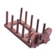 thumbnail image 2 of Estante para platos, soporte para platos, expositor de vajilla, estante de almacenamiento para cocina compacto Marrón, 2 of 5