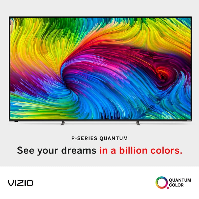 VIZIO 65" Class P-Series 4K QLED HDR Smart TV P65Q9-J01 display and camera view