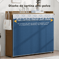 thumbnail image 2 of Armario Zapatera 6 Niveles Multicolor Cortina Multifuncional cafe, 2 of 5