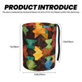 thumbnail image 4 of Round Car Trash Can 7×5.9in Waterproof, Durable, Not Easy To Fade, Easy To Install And Disassemble To Prevent Interior Pollution Saddlebrown Colorful Houndstooth Hand-Drawn Sketch_3, 4 of 7