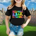 thumbnail image 2 of LEKDFST Girls Boys Back To School T Shirts Cute Print First Day of School Graphic Tees Short Sleeve Unisex Kids Shirts Black 2-3 Years, 2 of 4