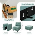 thumbnail image 6 of NYBOPAVIS Modular Sectional Sofa, 21 Seat Oversized Modular Sectional Sofa with Storage, Faux Leather Waterproof Sofa for Living Room, 6 of 9