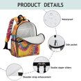 thumbnail image 4 of Colorful Tie Dye Pattern Backpack for School,Cute School Bag,Schoolbag with Adjustable Shoulder Straps & Padded Back,15.25"x11.5"x5.25", 4 of 5