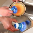 thumbnail image 1 of Home Kitchen Washing Tool Plastic Pot Pan Dish Bowl Cleaning Brush Scrubber, 1 of 6