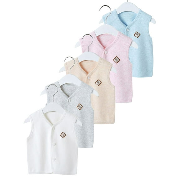 Baby Toddler Boys Girls Vest Warm Sleeveless Jacket Spring Winter Children Waistcoat 0-5 Years