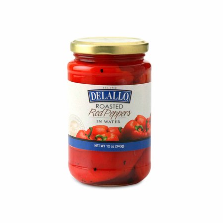 Delallo Roasted Red Peppers 12.00 oz | Pack of 12