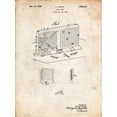 thumbnail image 2 of Borders, Cole 12x14 Gold Ornate Wood Framed with Double Matting Museum Art Print Titled - PP519-Vintage Parchment Battleship Game Patent Poster, 2 of 4