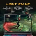 thumbnail image 2 of Acer Nitro V 16" Ordinateur Portable de Jeu PC AI – Intel Core 7 240H, 32 Go DDR5, 1 To SSD, GeForce RTX 5060, Écran WUXGA 180Hz, Clavier Rétroéclairé, Thunderbolt 4, Wi‐Fi 6E, Windows 11 Famille, 2 of 8