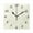 Black, variant on Dots Pattern Design Wall Clock Square Clock Decoration Creative Clock Dual Use Black Pointer 7.78in