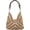 Brown, variant on Women's Handmade Woven Straw Shoulder Bag, Beaded Crochet Large Bohemian Tote with Inner Pouch for Summer Beach Vacation
