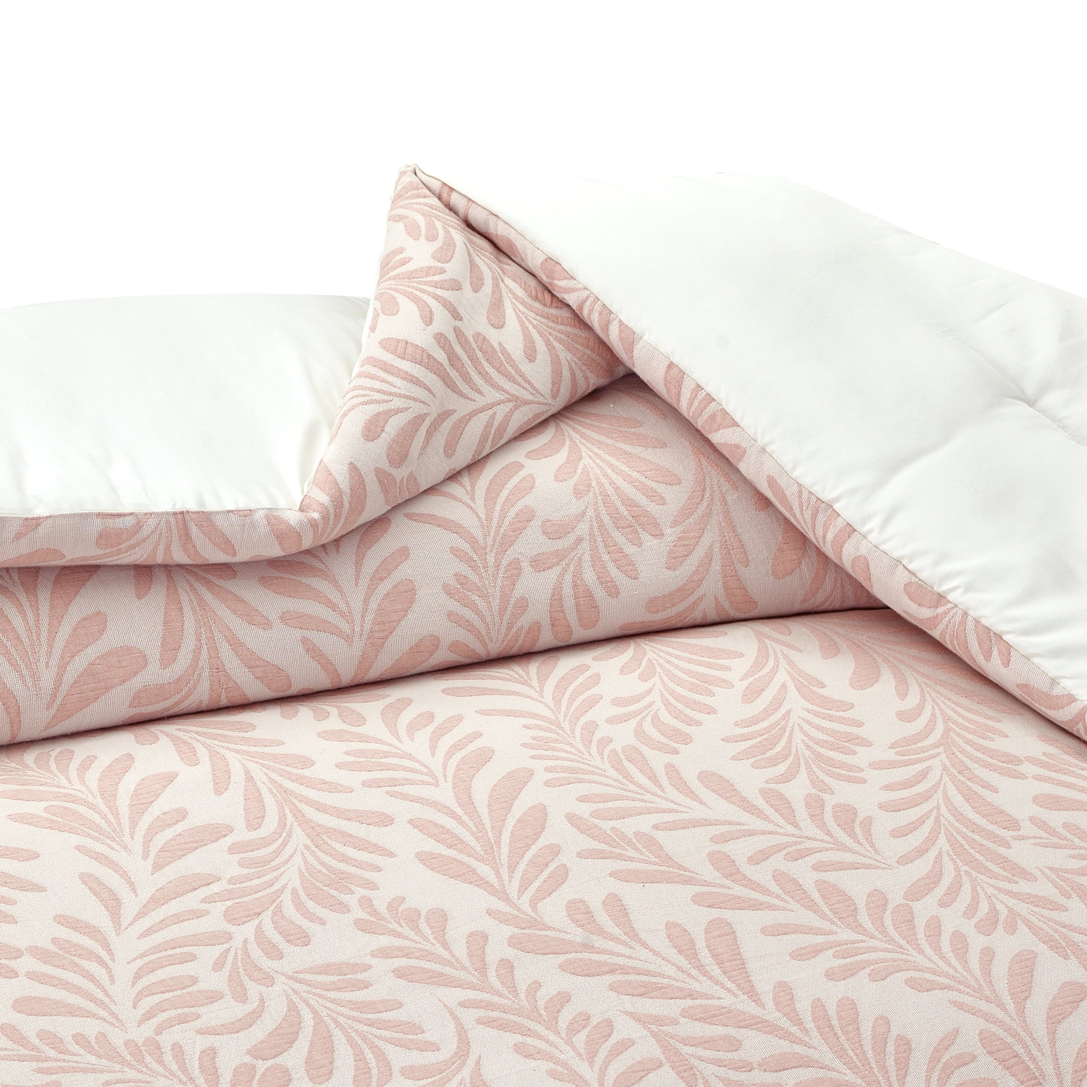 Better Homes & Gardens Botanical 3-Piece Comforter Set, Blush, Full Queen, All Ages