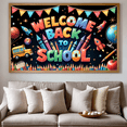 thumbnail image 2 of Decorative Design Welcome Banner Colorful Letters Globe Decoration for School Party Classroom Event Student Celebration, 2 of 9