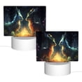 thumbnail image 2 of Haiem Firefly Forest Fox Pattern Acrylic Night Light Gift with 3 Color ModesTouch-Sensitive LED Lamp Perfect Gift for Mother's Day, Birthday, or Christmas, 2 of 9