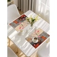 thumbnail image 5 of Plum Blossom Placemats Set of 4, Retro Flowers Country Nostalgic Placemats for Dining Table, Place Mats for Kitchen Tabletop, Waterproof Wipeable Dining Table Mats Set, 5 of 9
