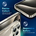 thumbnail image 3 of Crystal Clear Case for iPhone 15 Pro Max, [Not Yellowing] [Camera Protection] [Military Grade Drop Tested] Transparent Shockproof Protective Soft Silicone Slim Cover, 6.7", Transparente, 3 of 8