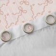 thumbnail image 4 of Feelyou Retro Princess Bow Black Out Curtains, Love Heart Curtains Pack of 2 (42x63 Each), 4 of 6