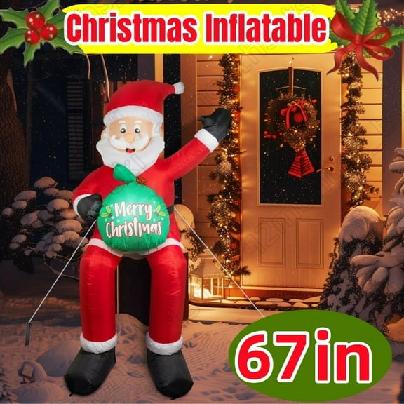 Christmas Inflatable With Led Lights Blow Up Yard Decorations For Outdoor Indoor
