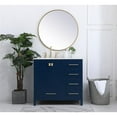 thumbnail image 6 of Elegant Kitchen and Bath 36 inch Single Bathroom Vanity in Blue, 6 of 8