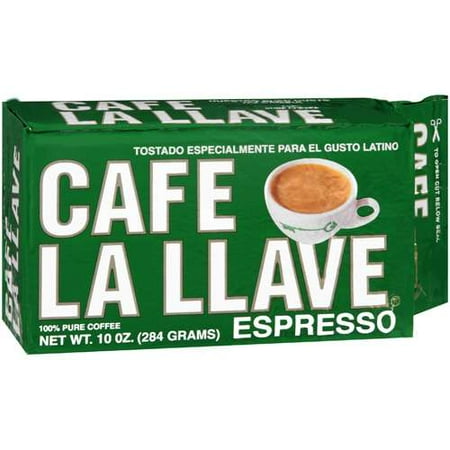 Cafe La Llave: 100% Pure Coffee Espresso, 10 oz