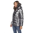 thumbnail image 2 of White Mark Parka Métallisée à Capuchon pour Femmes, 2 of 6