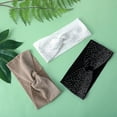 thumbnail image 7 of LinYooLi 3 Pcs Crystal Sparkly Headbands, Fancy Headbands Rhinestone Headband Elastic Bling Headbands Glitter Headbands Turban Headbands for Yoga & Running (White, Black, Khaki), 7 of 7