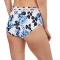 thumbnail image 2 of TOMMY HILFIGER Women's White Floral Stretch Moderate Coverage Mesh Swimsuit Bottom XL, 2 of 2