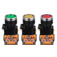 thumbnail image 1 of Circuit Momentary Push Button Self Reset Switch Plastic 3Pc, 1 of 5