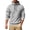 Gray, variant on Frnrwgo Men's Hoodie Pullover Soft Stand Collar Loose Fit Solid Color Long Sleeve Hip Hop Streetwear Sweatshirt