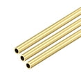 thumbnail image 5 of Uxcell 6.5mm OD 1mm Wall Thickness 300mm Length Brass Round Tube 3 Pack, 5 of 5