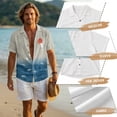 thumbnail image 6 of FOR U DESIGNS Crane Sun Sea Wave Print Matching Outfits for Couples Linen-Like Sleeveless Women's Casual Dresses & Men's Button Down Shirt 2026 Fashion Summer Outfits, 6 of 7