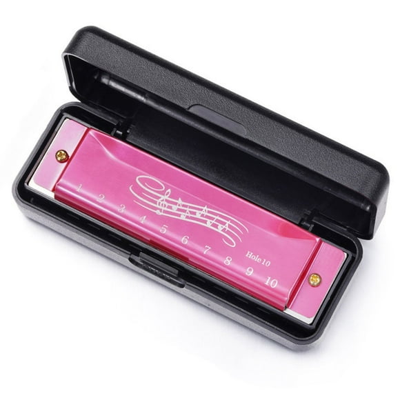 10 Holes Key of C Blues Harmonica Mouth Organ Beginners Educational Toys Gifts