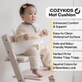 thumbnail image 2 of Cojín para silla alta COZYKIDS para Tripp Trapp, impermeable, color marfil, 2 of 8