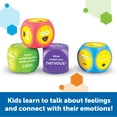 thumbnail image 3 of Juego de 4 recursos de aprendizaje con cubos de emojis de espuma para niños a partir de 3 años, 3 of 6
