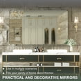 thumbnail image 3 of Depuley 60" x 36" Black Modern Wall Mirror,Rectangular Vanity Makeup Mirror for Bathroom and Bedroom,Multiple Sizes, 3 of 7