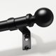 thumbnail image 1 of Barra de cortina Wolistsa negra ajustable de 91 a 213 cm, metal, 1 of 8