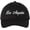 Black, variant on Los Angeles Embroidered Baseball Cap | Classic Script Logo Adjustable Dad Hat | 100% Cotton Unisex Headwear (Black)