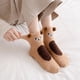 thumbnail image 1 of Calcetines cómodos para mujer, regalos de invierno, calcetines de forro polar gruesos, calcetines casuales regulares para mujer, 1 of 6
