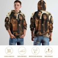 thumbnail image 5 of POBUDS Hoodie, Regular Fit Sporty Pullover Hooded Sweatshirt for Men Women Mythology Love 2XL, 5 of 6